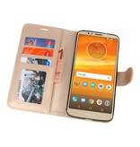 Mappen-Kasten für Moto E5 Plus Gold