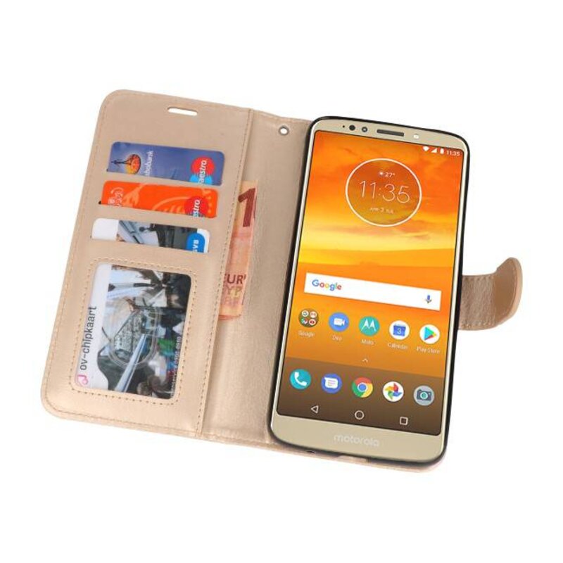 Estuche para estuches Wallet para Moto E5 Plus Gold