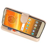 Étui portefeuille pour Moto E5 Plus Gold