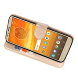 Estuche para estuches Wallet para Moto E5 Plus Gold