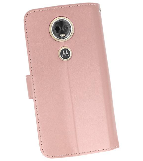 Wallet Cases Hoesje voor Moto E5 Plus Roze