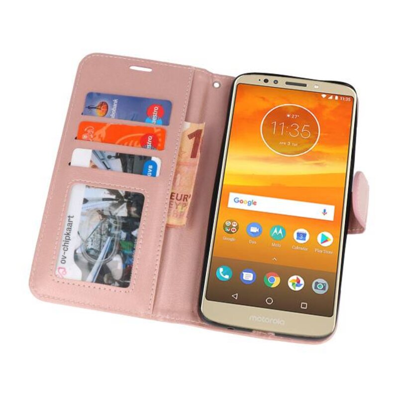 Etui Hülle für Moto E5 Plus Pink