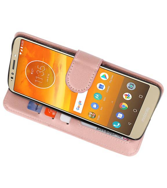 Custodia a Portafoglio per Moto E5 Plus Rosa