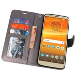 Wallet Cases Hoesje voor Moto E5 Plus Grijs