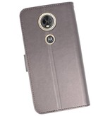 Estuche para estuches Wallet para Moto E5 Plus gris