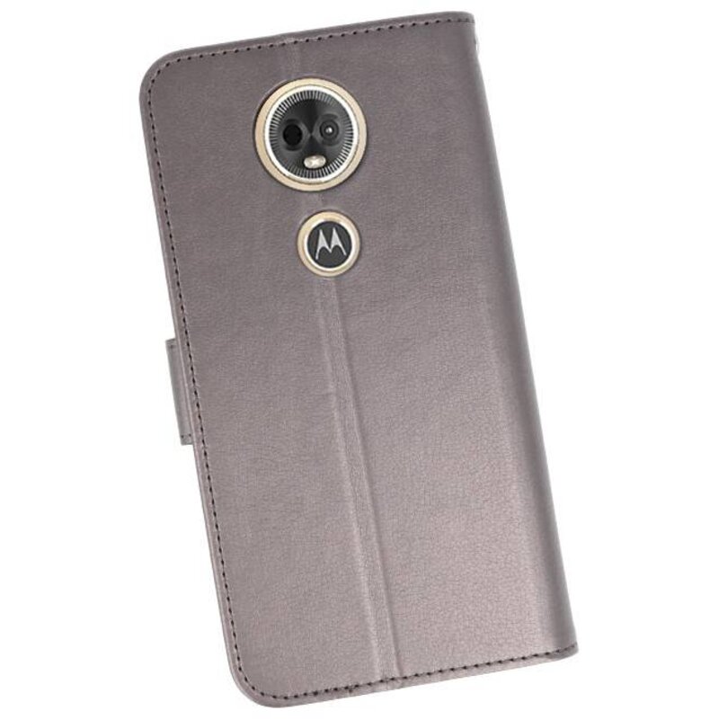 Estuche para estuches Wallet para Moto E5 Plus gris