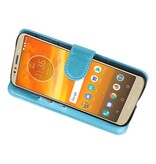 Wallet Cases Hoesje voor Moto E5 Plus Turquoise
