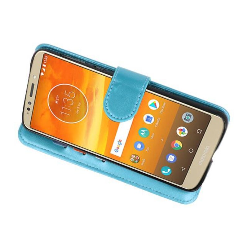 Brieftasche Fällen Moto E5 Plus Türkis Fall