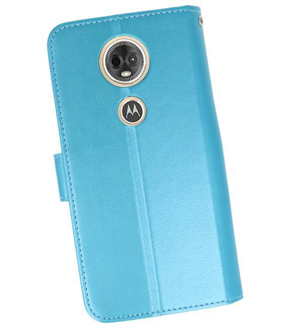 Wallet Cases Hoesje voor Moto E5 Plus Turquoise