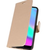 Wallet Cases Hoesje voor Honor 10 Goud