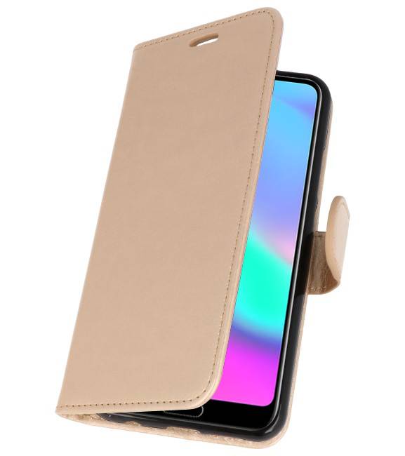 Wallet Cases Hoesje voor Honor 10 Goud