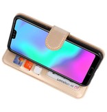 Wallet Cases Hoesje voor Honor 10 Goud