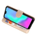 Wallet Cases Hoesje voor Honor 10 Goud
