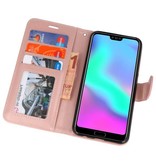 Funda de billetera para Honor 10 rosa