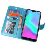 Wallet Cases Hoesje voor Honor 10 Turquoise