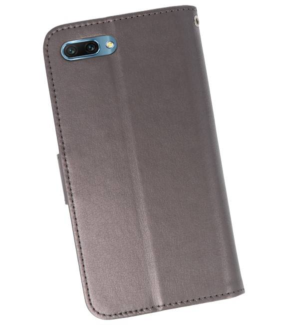 Estuche de billetera para Honor 10 Gris