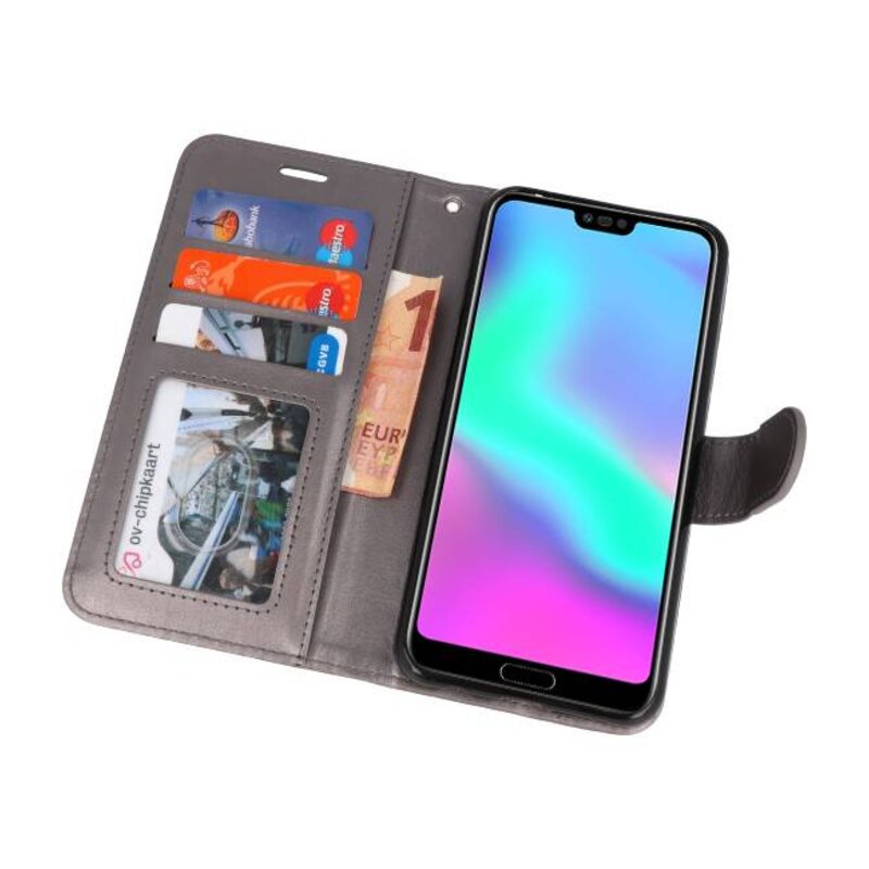 Wallet Cases Case for Honor 10 Gray