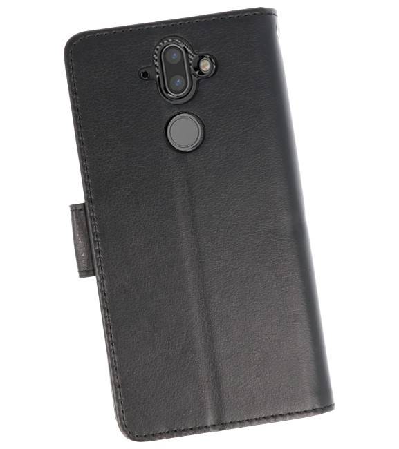 Funda con estuche Wallet para Nokia 8 Sirocco Black