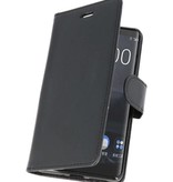 Wallet Cases Hoesje voor Nokia 8 Sirocco Zwart
