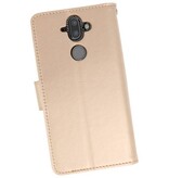 Wallet Cases Tasche für Nokia 8 Sirocco Gold