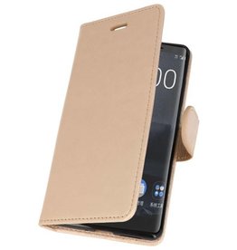 Étui portefeuille pour Nokia 8 Sirocco Gold