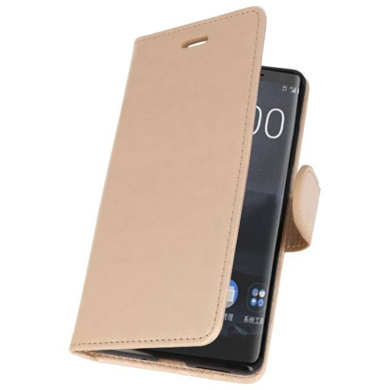 Étui portefeuille pour Nokia 8 Sirocco Gold
