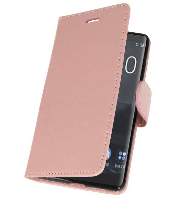 Étui portefeuille pour Nokia 8 Sirocco Pink