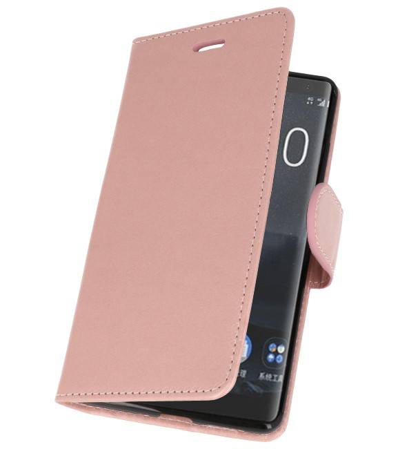 Funda con estuche Wallet para Nokia 8 Sirocco Pink