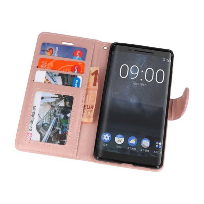 Wallet Cases Case for Nokia 8 Sirocco Pink