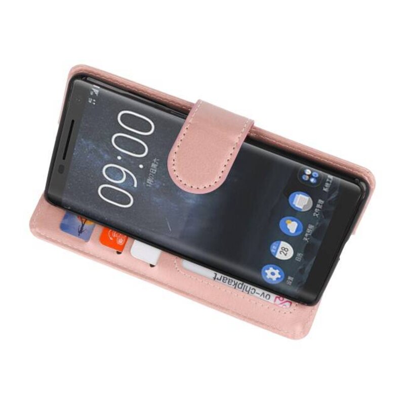 Wallet Cases Case for Nokia 8 Sirocco Pink