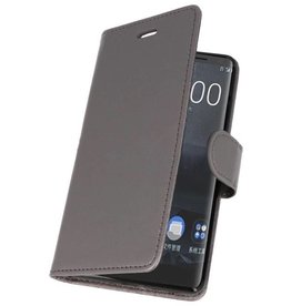 Etui Portefeuille pour Nokia 8 Sirocco Gris