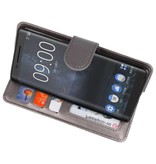 Wallet Cases Tasche für Nokia 8 Sirocco Grey