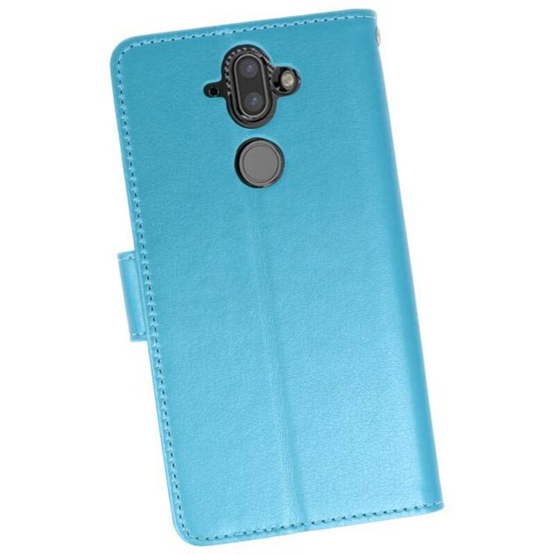 Etuis portefeuille pour Nokia 8 Sirocco Turquoise
