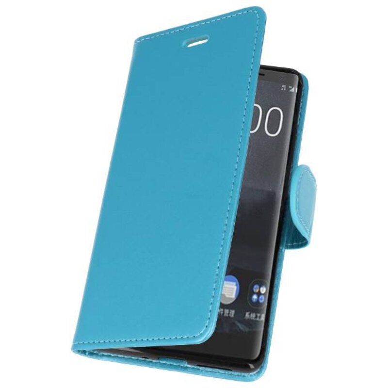 Etuis portefeuille pour Nokia 8 Sirocco Turquoise