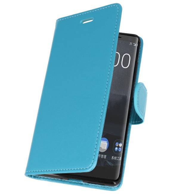 Etuis portefeuille pour Nokia 8 Sirocco Turquoise