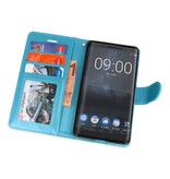 Etuis portefeuille pour Nokia 8 Sirocco Turquoise