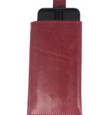 Etuis portefeuille pour iPhone X Bordeaux Rouge