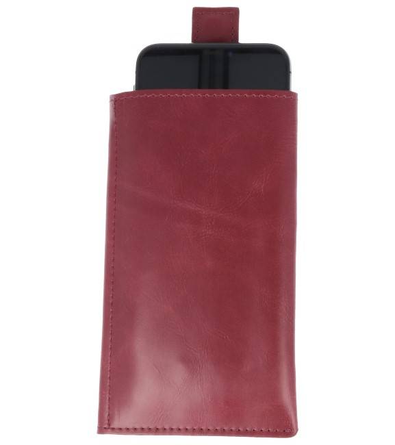 Insteek Wallet Cases voor iPhone X Bordeaux Rood