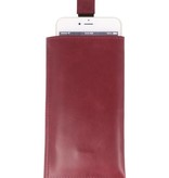 Plug-in Wallet Cases for iPhone 8 Plus Bordeaux Red