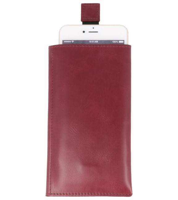 Plug-in Tegnebags Tasker til iPhone 8 Plus Bordeaux Rød