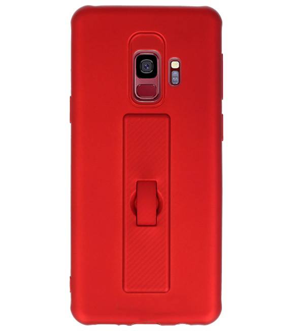 Carcasa de la serie Carbon Samsung Galaxy S9 Rojo
