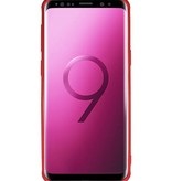 Carbon series hoesje Samsung Galaxy S9 Rood