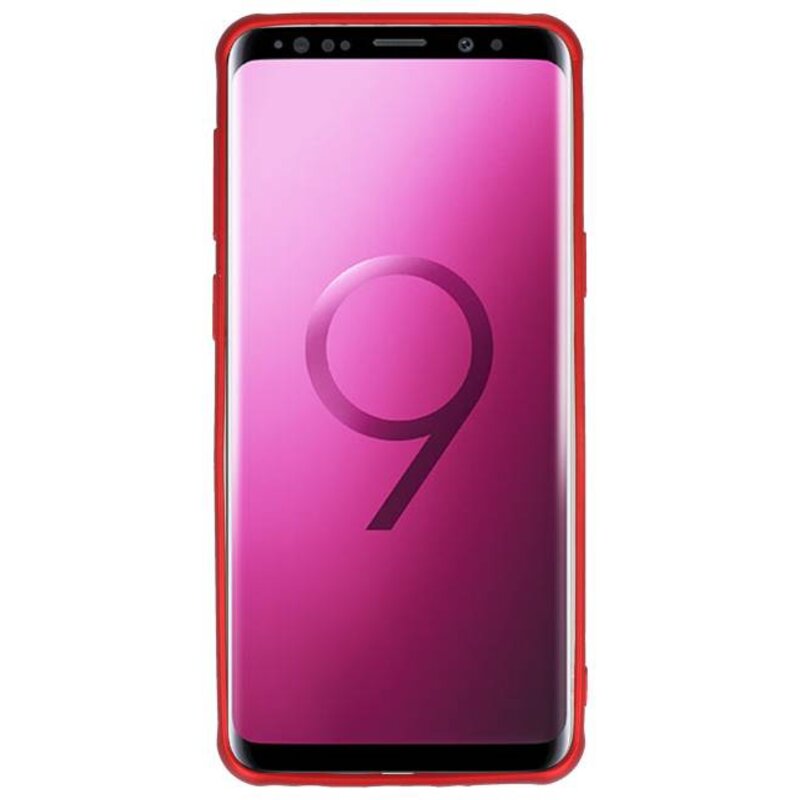 Carbon series hoesje Samsung Galaxy S9 Rood
