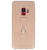 Carbon series hoesje Samsung Galaxy S9 Goud