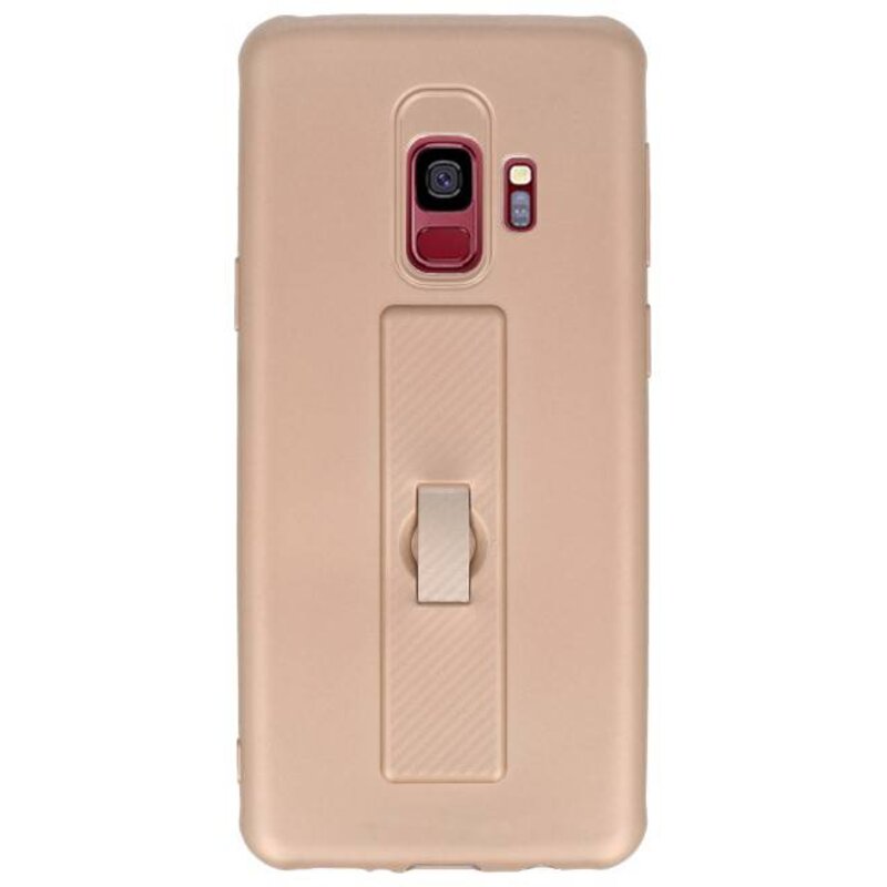 Carbon series hoesje Samsung Galaxy S9 Goud