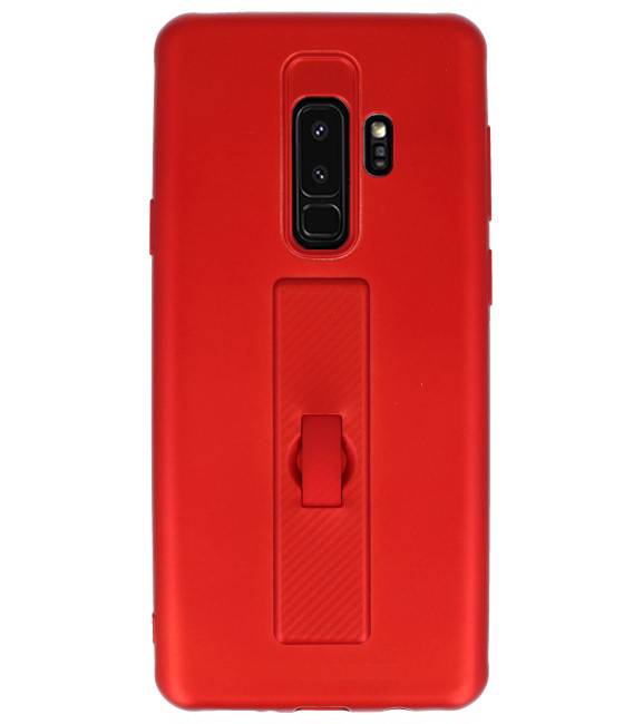 Carbon series hoesje Samsung Galaxy S9 Plus Rood