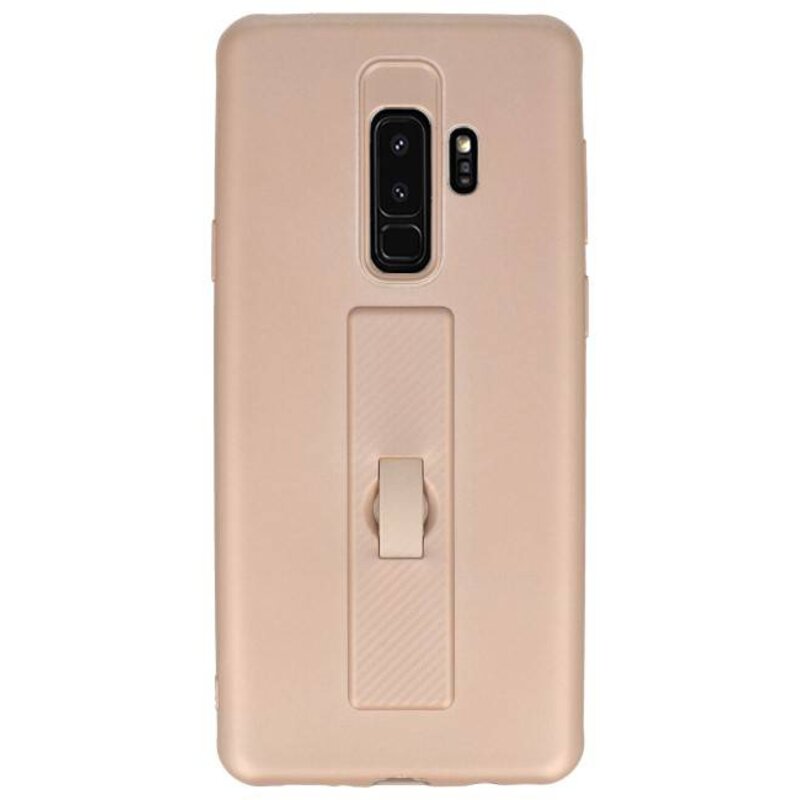 Carbon series hoesje Samsung Galaxy S9 Plus Goud