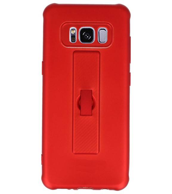 Custodia in carbonio serie Samsung Galaxy S8 rossa
