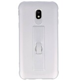 Carbon series hoesje Samsung Galaxy J3 2017 Zilver