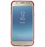 Carbon series hoesje Samsung Galaxy J3 2017 Rood